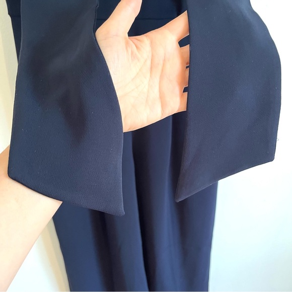 Club Monaco crepe navy jumpsuit - Picture 4 of 10